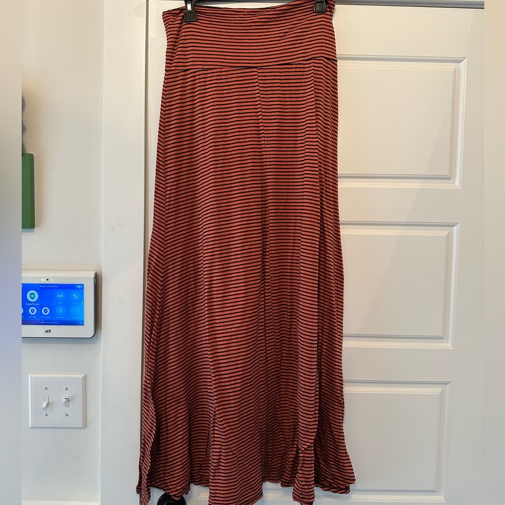 Women’s Orange and Blue Long Skirt